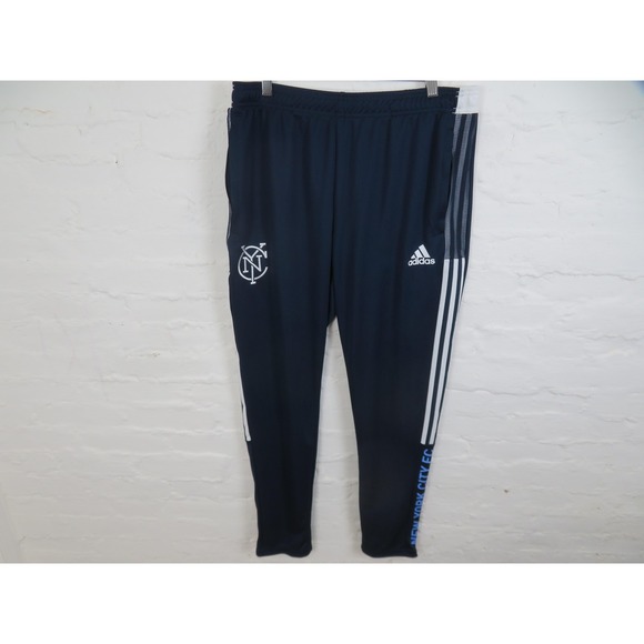 adidas Other - New York City FC Pants Mens Large Blue Adidas MLS Soccer Aeroready Warm Up Gym